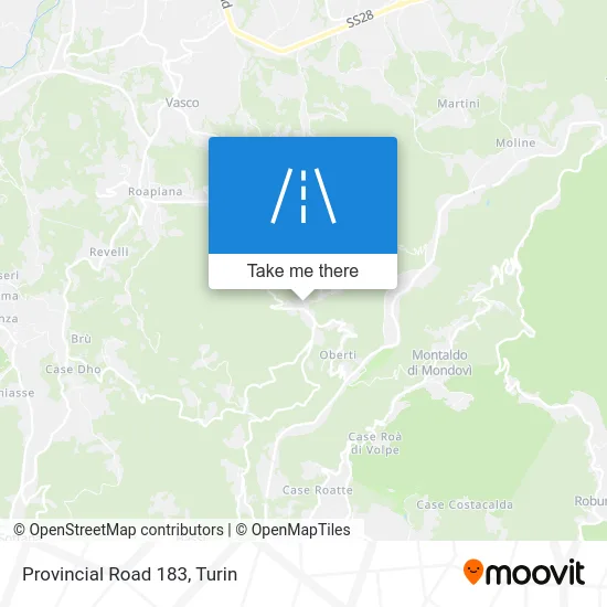 Provincial Road 183 map