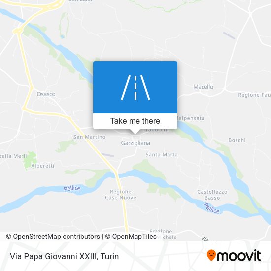 Via Papa Giovanni XXIII map