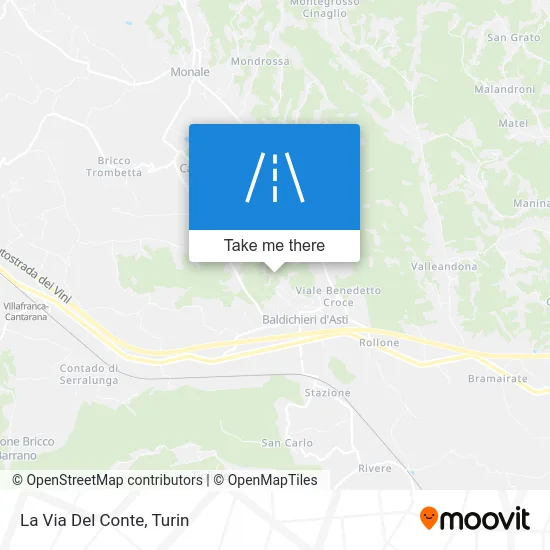 La Via Del Conte map