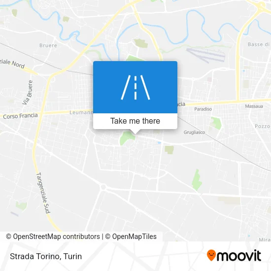 Strada Torino map