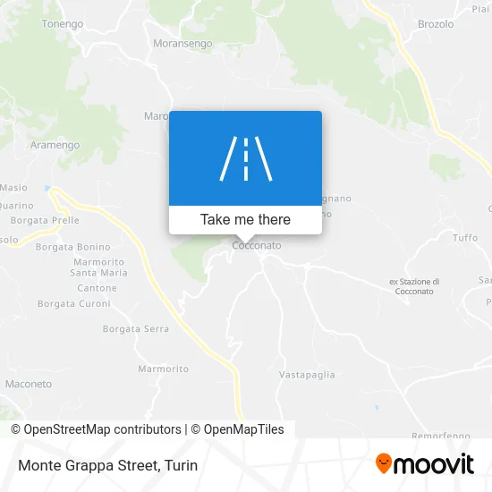 Monte Grappa Street map
