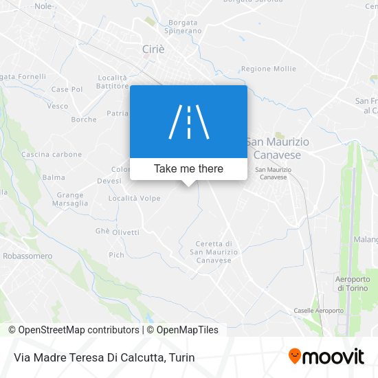 Via Madre Teresa Di Calcutta map