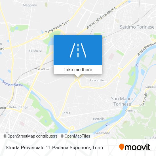 Strada Provinciale 11 Padana Superiore map