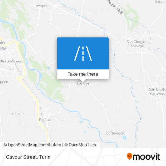 Cavour Street map
