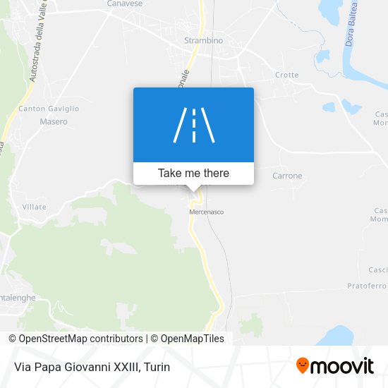 Via Papa Giovanni XXIII map