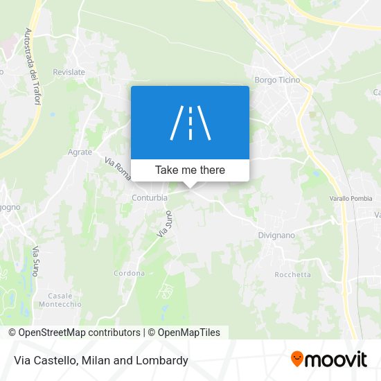 Via Castello map