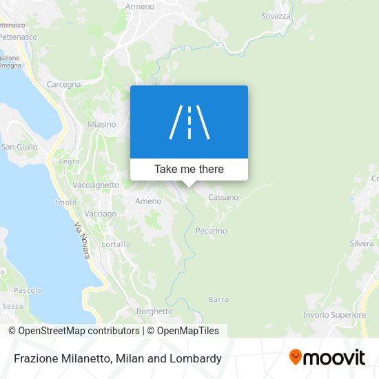 Frazione Milanetto map