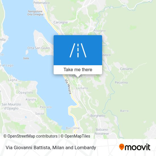 Via Giovanni Battista map
