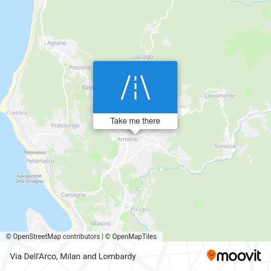 Via Dell'Arco map