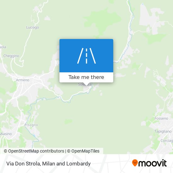 Via Don Strola map