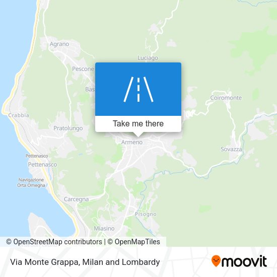 Via Monte Grappa map