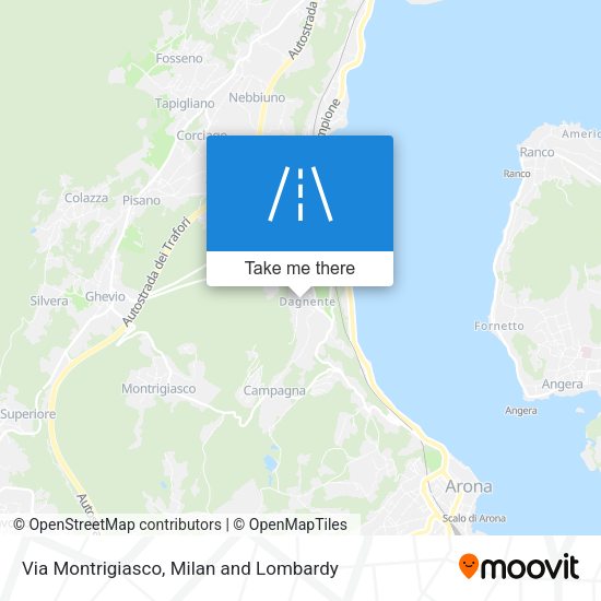 Via Montrigiasco map