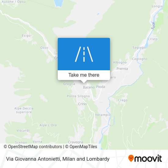 Via Giovanna Antonietti map