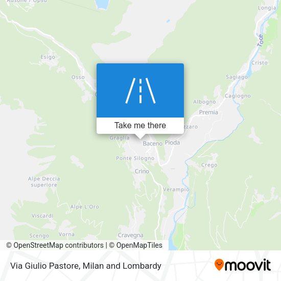 Via Giulio Pastore map