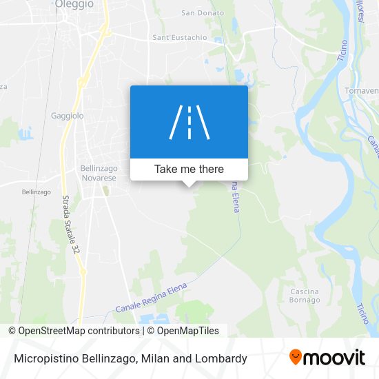 Micropistino Bellinzago map