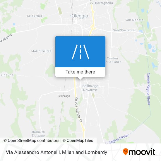 Via Alessandro Antonelli map