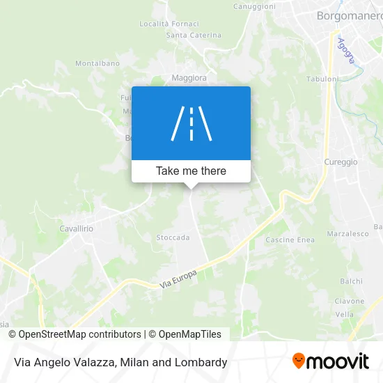 Via Angelo Valazza map