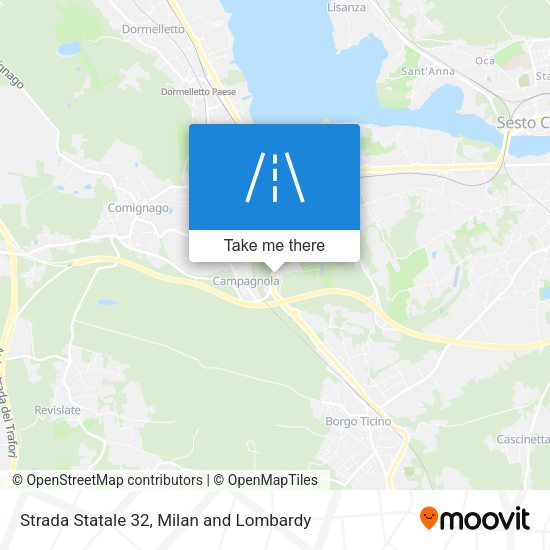 Strada Statale 32 map