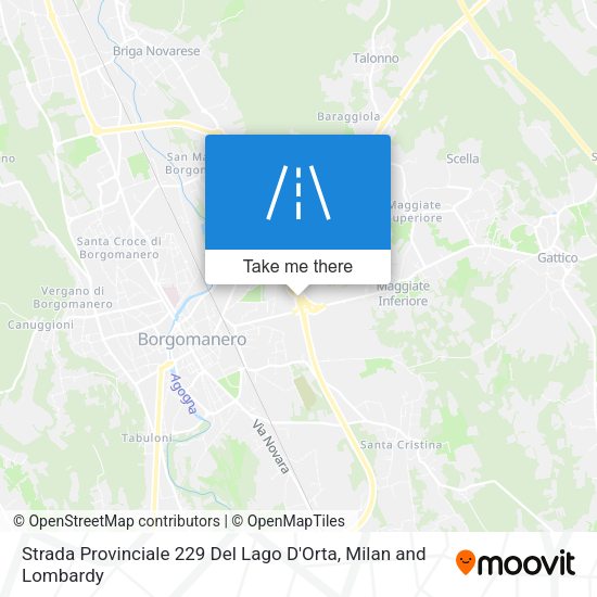 Strada Provinciale 229 Del Lago D'Orta map
