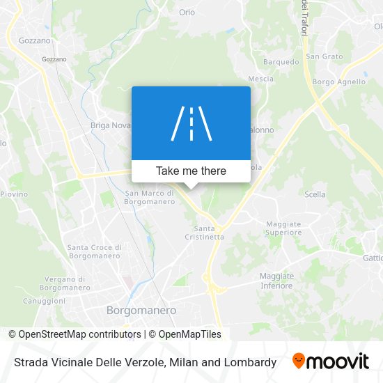Strada Vicinale Delle Verzole map