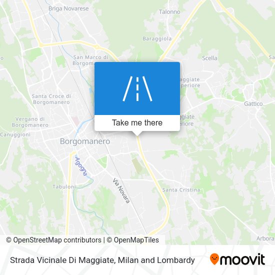 Strada Vicinale Di Maggiate map