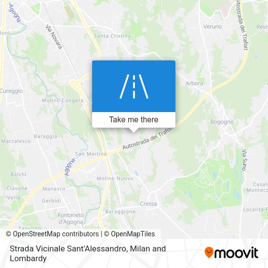 Strada Vicinale Sant'Alessandro map