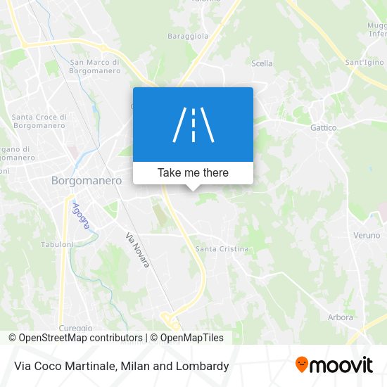 Via Coco Martinale map