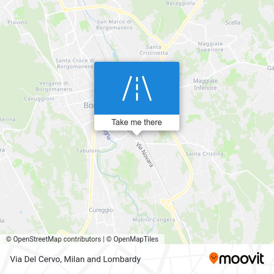 Via Del Cervo map