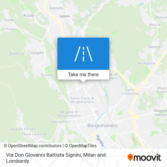 Via Don Giovanni Battista Signini map