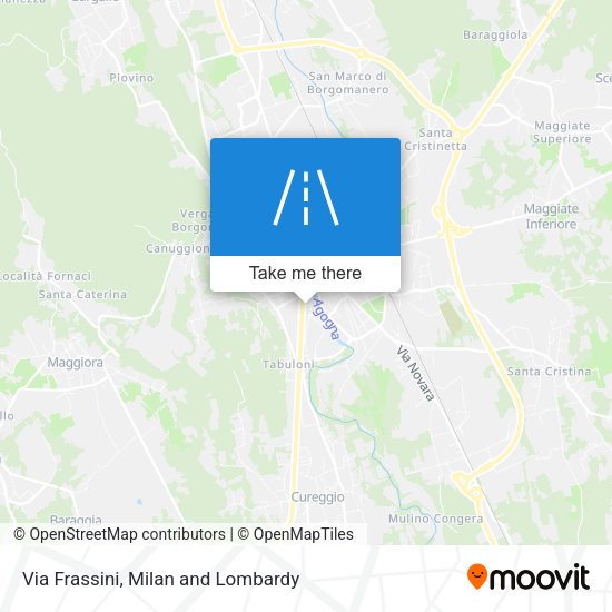 Via Frassini map