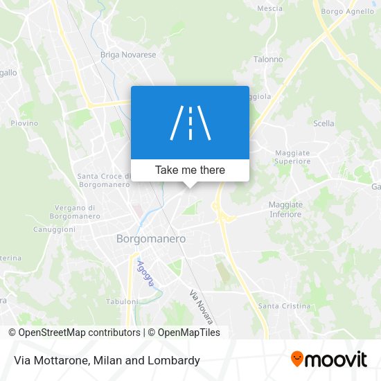 Via Mottarone map