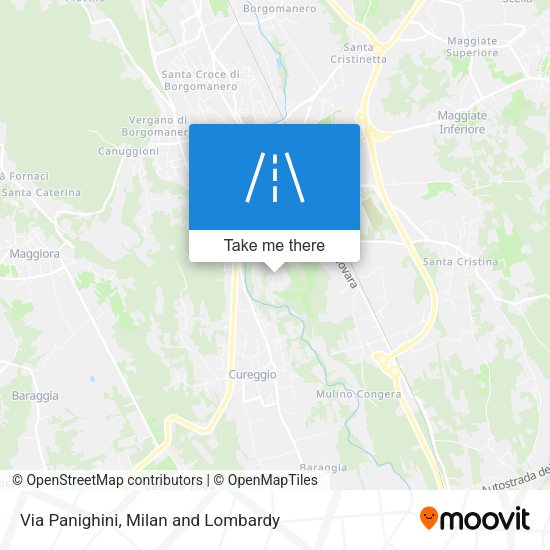 Via Panighini map
