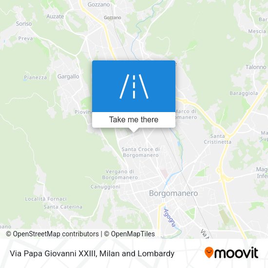 Via Papa Giovanni XXIII map