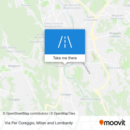 Via Per Cureggio map