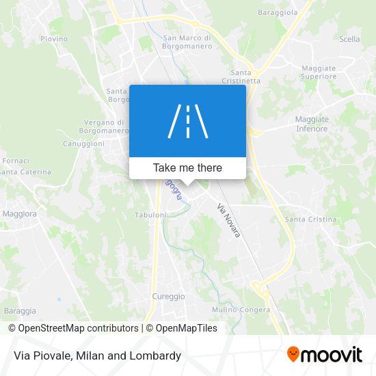 Via Piovale map