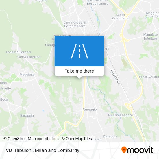 Via Tabuloni map