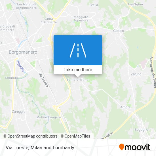 Via Trieste map