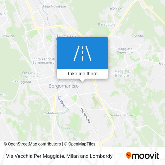 Via Vecchia Per Maggiate map