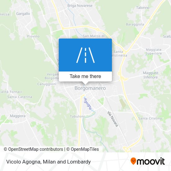 Vicolo Agogna map