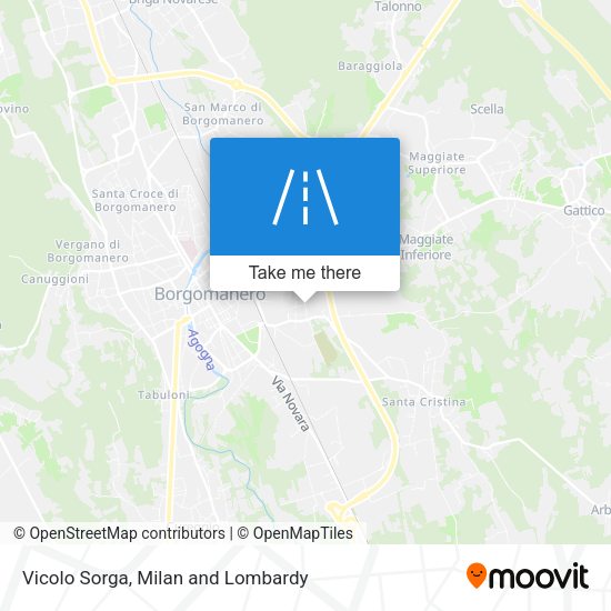 Vicolo Sorga map