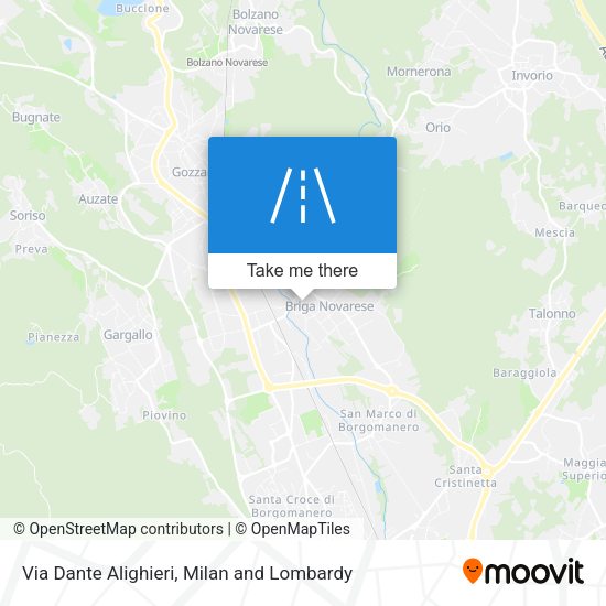 Via Dante Alighieri map