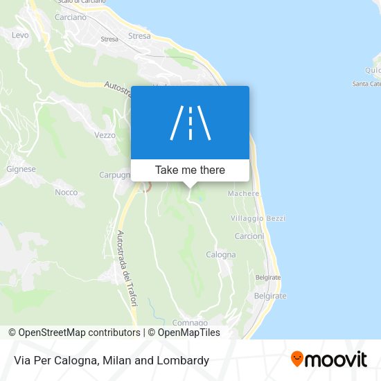 Via Per Calogna map