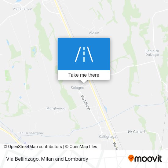 Via Bellinzago map