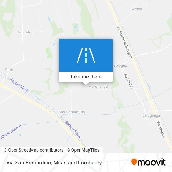 Via San Bernardino map