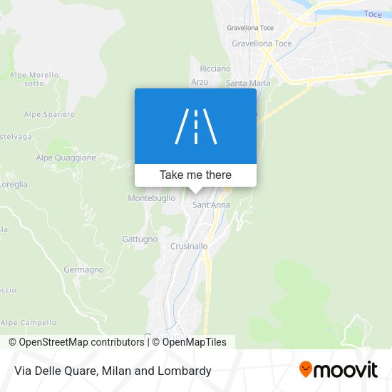 Via Delle Quare map