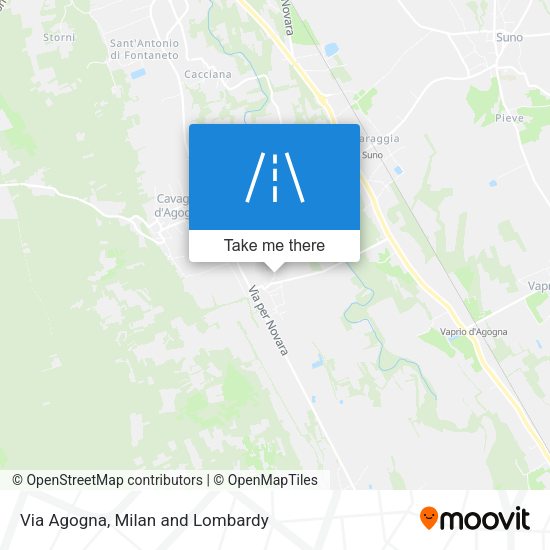 Via Agogna map