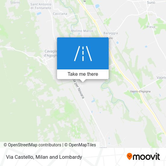 Via Castello map