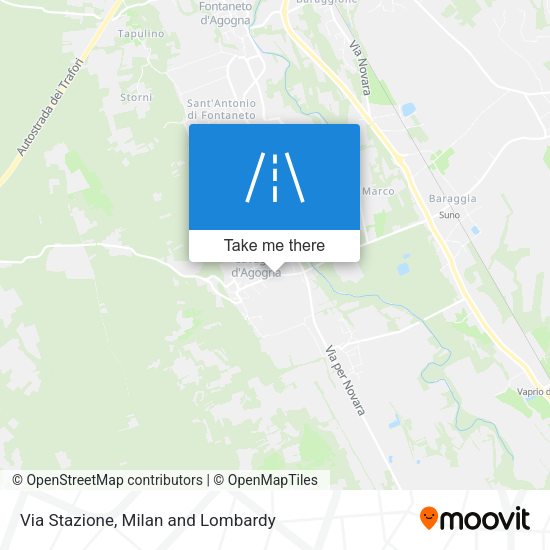 Via Stazione map
