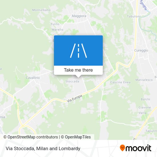 Via Stoccada map