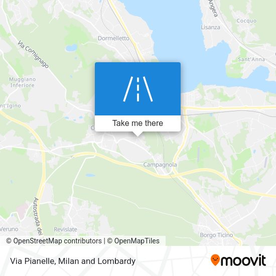 Via Pianelle map